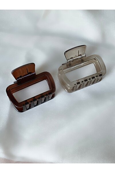 Twinssis Accessories Set of 2 Mini Rectangular Model Acrylic Buckles 6 cm
