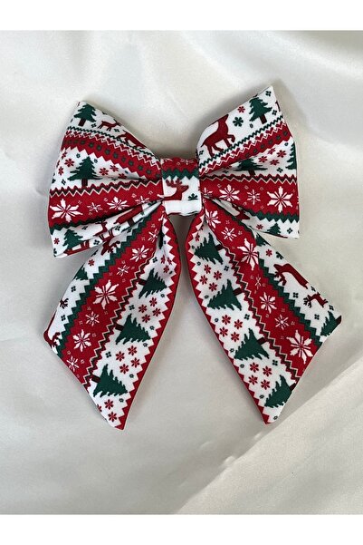 Twinssis Accessories Christmas Pine Pattern Bow Ribbon Automatic Buckle