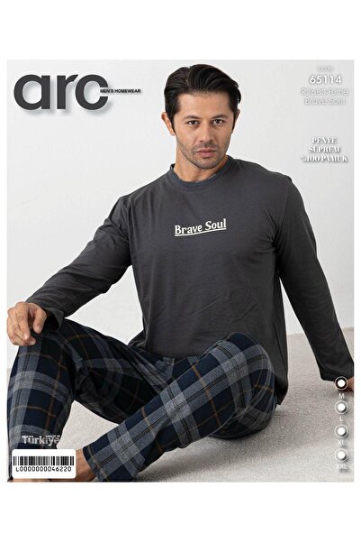 Mihra Single Jersey Men's Pajama Set Pjf6511403