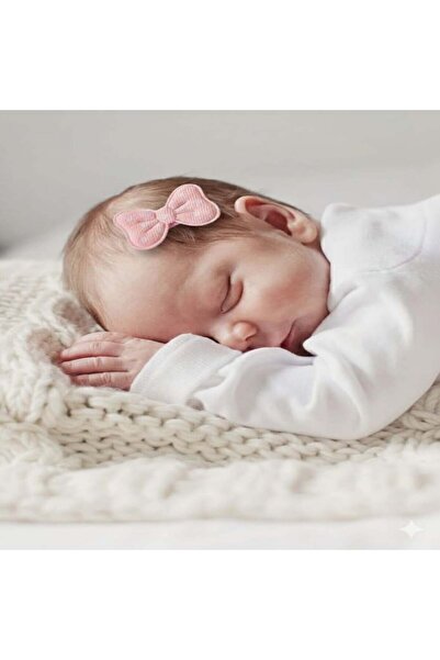 COLORFULLCLİPS Polka Dot Bowknot Hair Clip for Thin Hair Babies