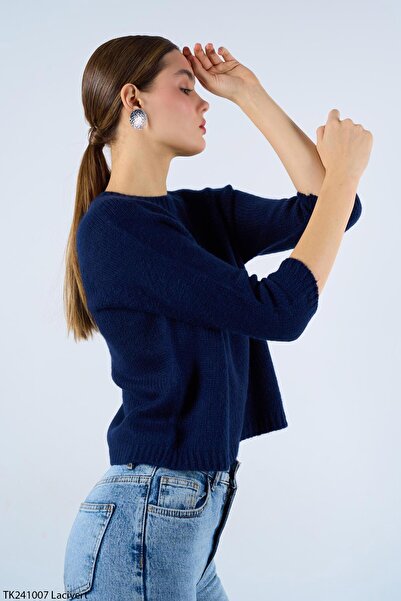 cemo Crew Neck Raglan Sleeve Knit Sweater