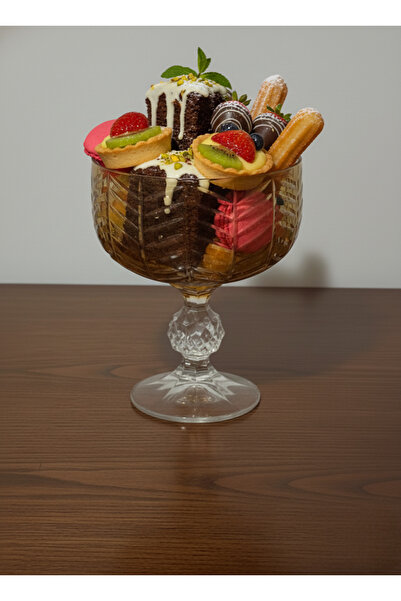 Elista Bohemia Crystal Ice Cream Cup Glass 200 Cc 6 Pieces