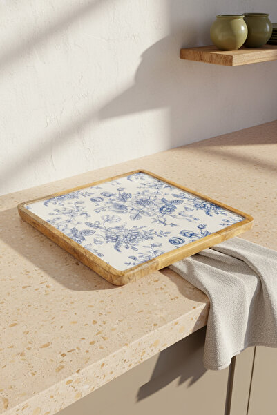 Bambum Gura Square Tray Rose Large