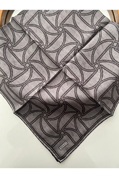 Belli Lattice Pattern Twill Silk Scarf