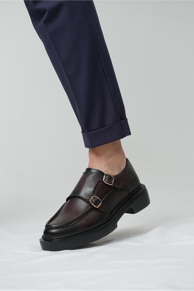 TETRİ 0K575 Gody Model Genuine Leather Handmade Men's Brown Casual Shoes