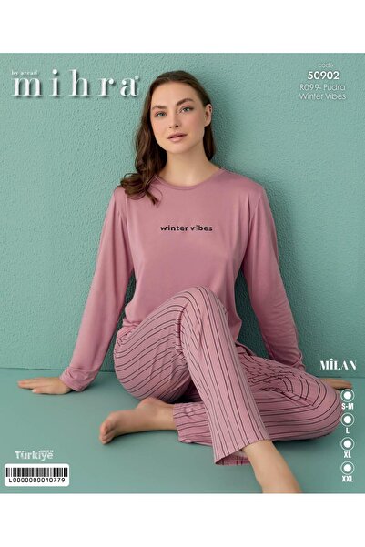 Mihra Σετ πιτζάμες Milan Basic Uzunkol PJT8801