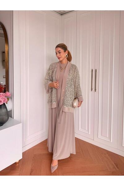 QASHE Sequin Trouser Suit 6492