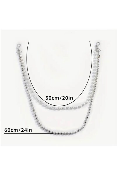 CemY Pearl Inci Pantolon Zinciri