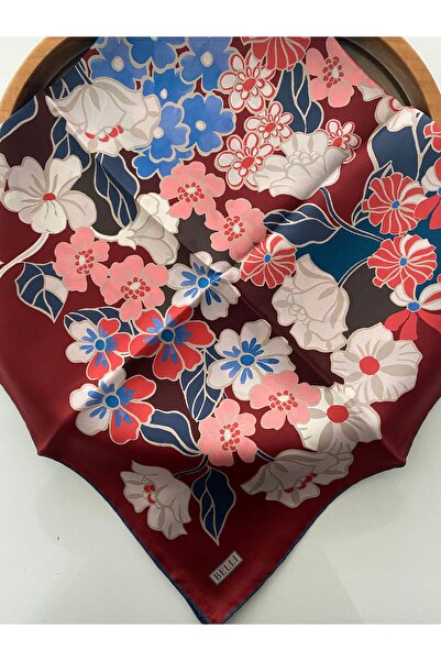 Belli Eșarfă din mătase twill cu model chihlimbar