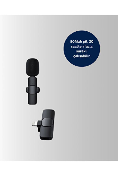 Kanonik Education 2-Pack Wireless Lavalier Microphone with Lightning Input Dual Recording