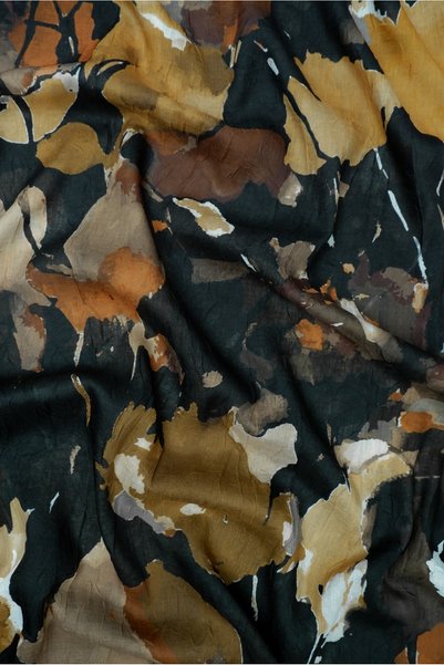 Sekine İpek Digital Bamboo Scratch Shawl Flower1
