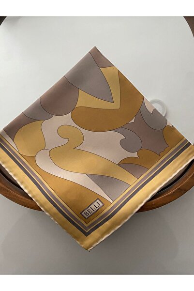 Belli Shah Pattern Twill Silk Scarf