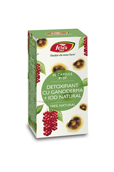 Fares Detoxifying dietary supplement with Ganoderma and Iodine, 60 capsules,