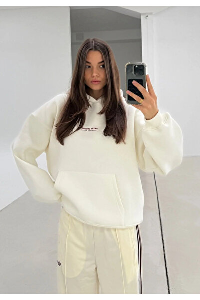 Arz giyim Ardente Collective White Hooded Sweatshirt 3