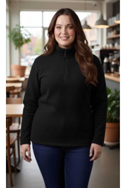 Symirna Polar Fabric Half-Zip Women's Sweatshirt