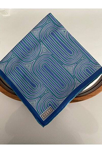 Belli Eșarfă din mătase twill cu model ritmic