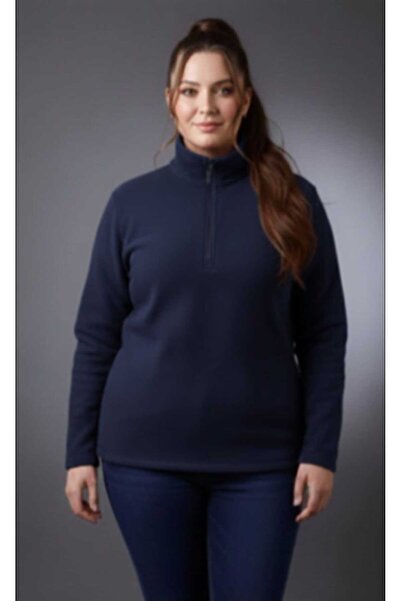 Symirna Polar Fabric Half-Zip Women's Sweatshirt