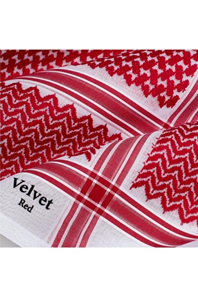 Velvet Men's red and white shemagh