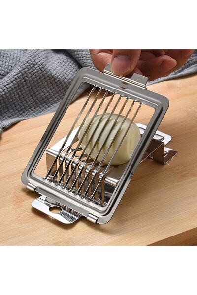 Raakmadezanmir Pratik Paslanmaz Çelik Endüstriyel Yumurta Dilimleyici