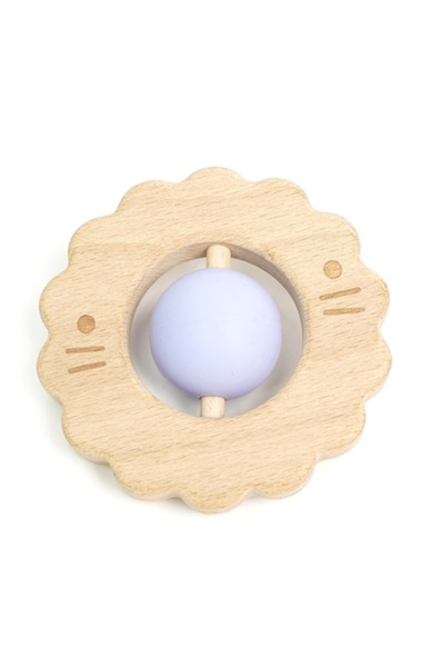 MauMau Lion-shaped Teething Rattle Toy (Silicone, BPA-free)