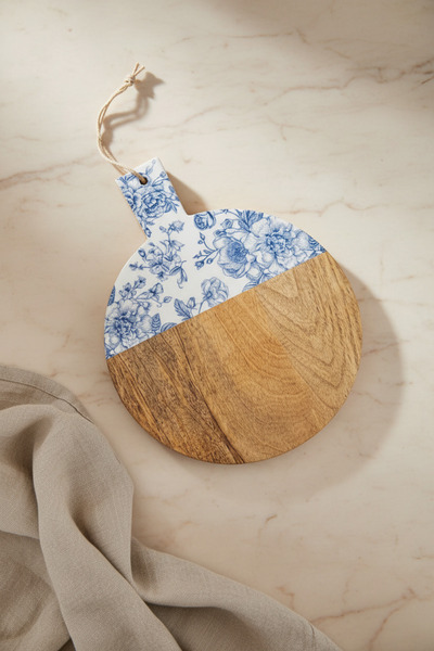 Bambum Gura Round Cutting Board Rose