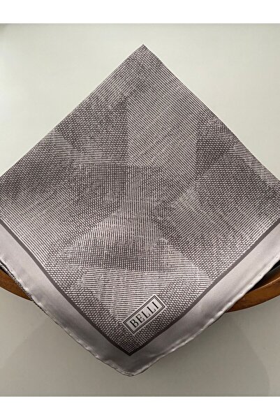 Belli Optical Pattern Twill Silk Scarf