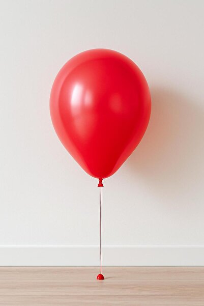 Balonsan بالون أحمر معدني اللون 25 قطعة