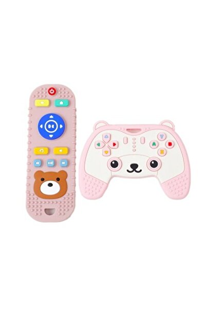 MauMau Silicone Teether Toy, Remote and Controller Pack, 3 months