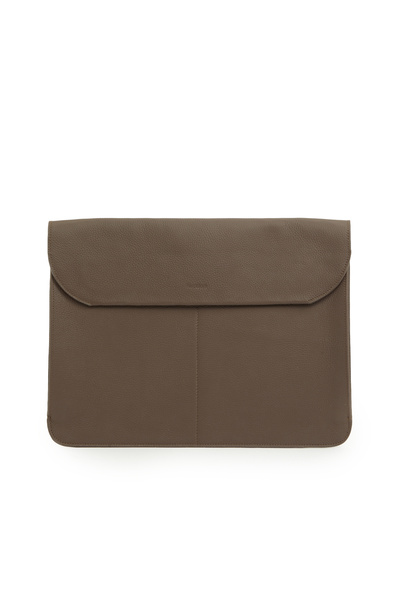 Network Kahverengi Kadın Deri Clutch Çanta