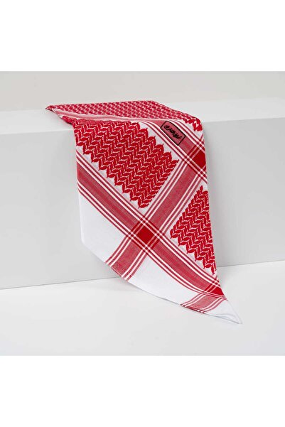 Al Fares Al-Faris Red and White Men's Shemagh