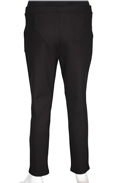 Barem Women's Buse Comfortable Fit Side Pocket Medium Thick Steel Black Trousers