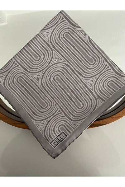 Belli Rhythm Pattern Twill Silk Scarf