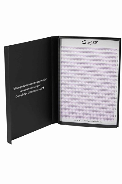KIT PRO PROFESSIONAL Eyelash Extensions Pre-Made Fans Collection 4D Purple – MIX CC