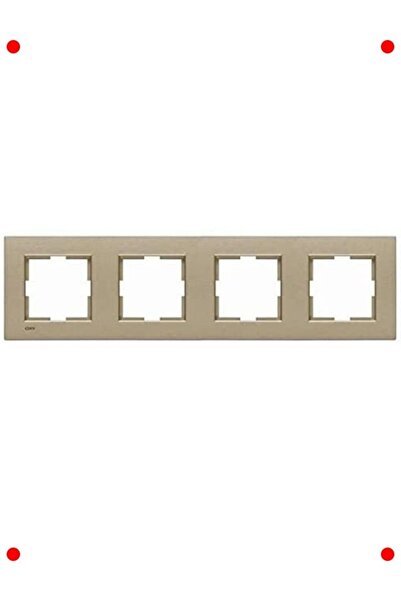 markentegra Quadruple Bronze Wall Socket Frame