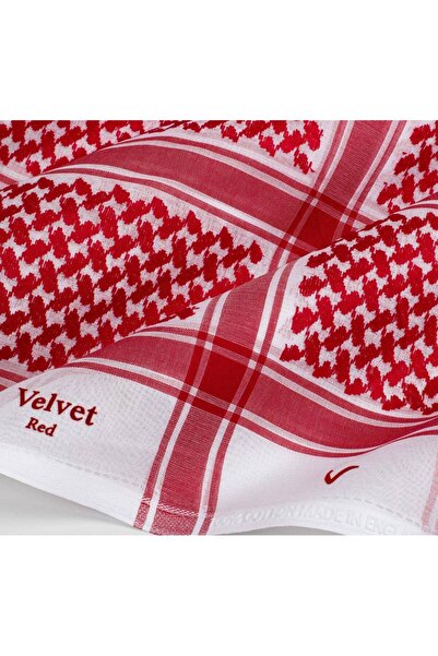 Velvet Men's red and white shemagh