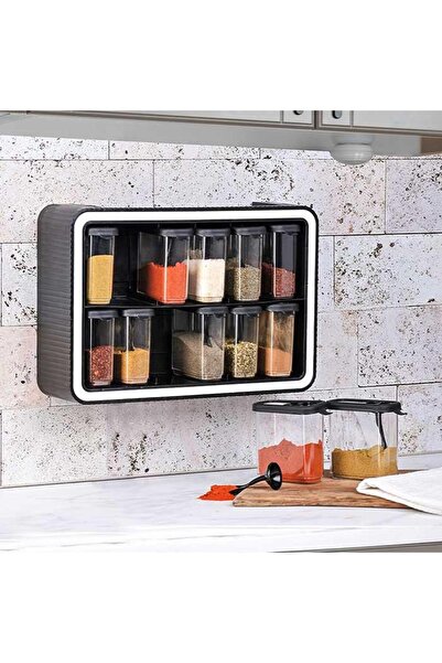 Altabi Style 12-Piece Spice Rack Set – Wall Mountable |   Spice Organizer with Spoon