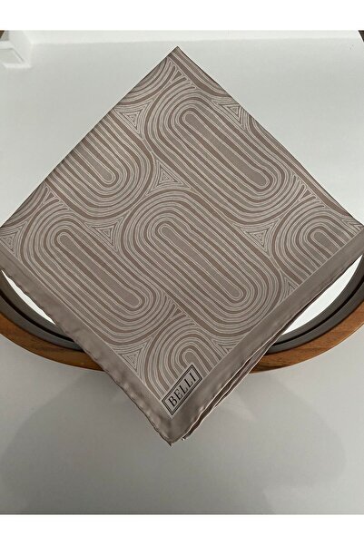 Belli Rhythm Pattern Twill Silk Scarf
