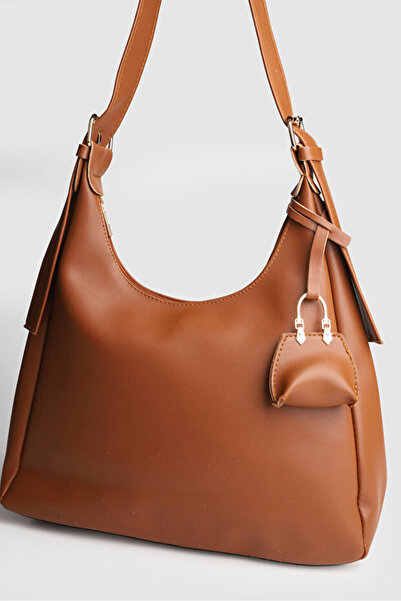 Rivina Navo Women's Mini Charm Detailed Medium Size Hand and Shoulder Bag