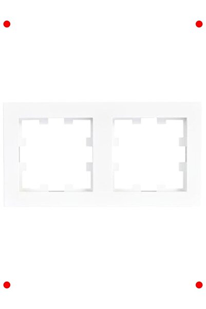 markentegra White Double Switch/Socket Frame