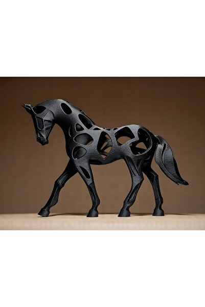 GreenWay3D Modern Geometrik ,Boşluklu, Tasarım Dekoratif At Heykeli – 3D Model