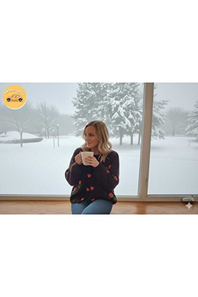 hobilanka Knitted Women's Cardigan Cocoon Cardigan