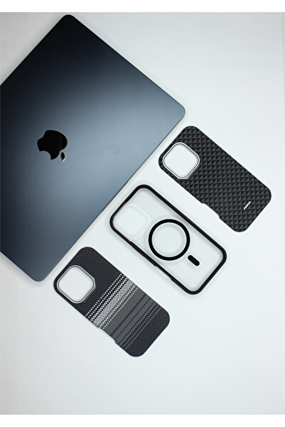 Beecover İphone 16 Pro Max Kılıf 3 in 1 Magsafe Özdellikli Kevlar Kaplama Lüx...