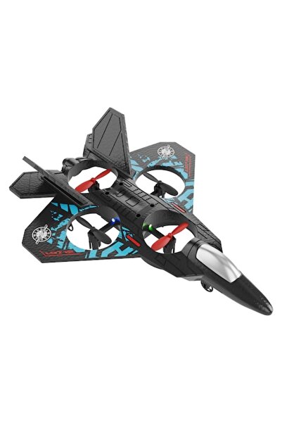 zyteq RC Airplane L0712, Fixed Height Foam Glider, Remote Control Quadcopter, Black-Blue