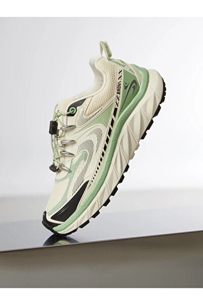 BRONX Sport Sneakers White Green Lime Track-err
