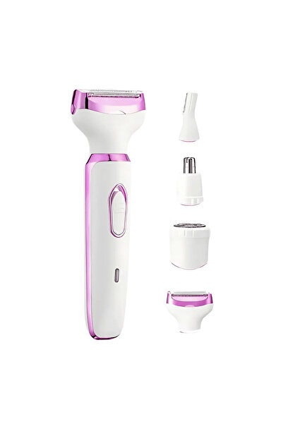 OferteTop Aparat de Ras Electric 4-în-1 pentru Epilare Fără Durere: Față, Corp, Nas și Sprâncene