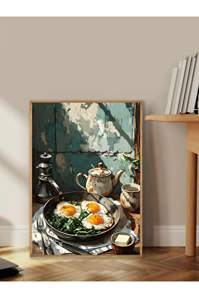 Tuba Decor Tablo dintr-o singură bucată cu rame din lemn pentru sufragerie, sufragerie, bucătărie