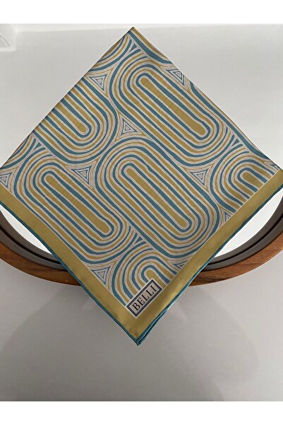 Belli Ritim Desen Twill İpek Eşarp