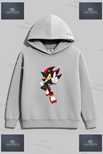 SS SİNSER Hanorac unisex cu imprimeu "SONIC BLACK SIGN POINTER"
