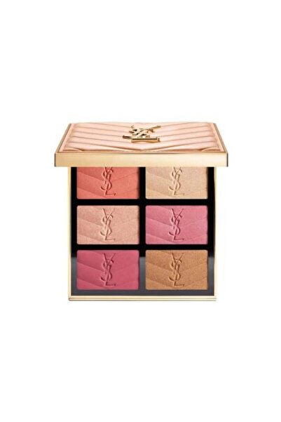 Yves Saint Laurent (YSL) لوحة أحمر الخدود من Yevs Saint Laurent مع مُضيء للوجه