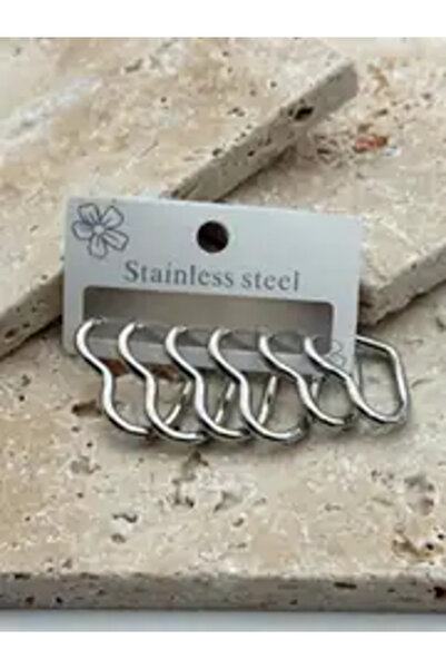 staınless steel Steel Heart Detail Earrings